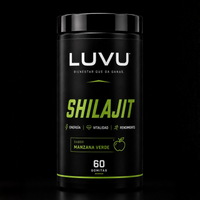 Shilajit 100% PURO en gomitas LUVU - Potencia máxima y testosterona natural día a día - 60 gomitas - 30 días