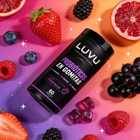 LUVU Probióticos en Gomitas — Sabor Frutos Rojos