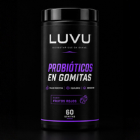 LUVU Probióticos en Gomitas — Sabor Frutos Rojos