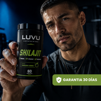 Shilajit 100% PURO en gomitas LUVU - Potencia máxima y testosterona natural día a día - 60 gomitas - 30 días