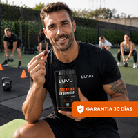 Creatina Monohidrato en Gomitas LUVU Creapure — Sin polvo, sin batido, sabor naranja | 60u - 2 Gomitas por día