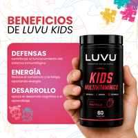 LUVU Kids Multivitamínico en Gomitas — Sabor Frutilla
