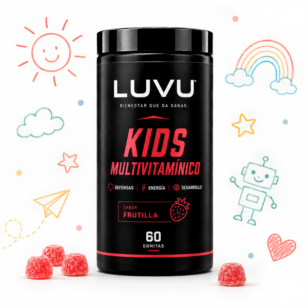 LUVU Kids Multivitamínico en Gomitas — Sabor Frutilla