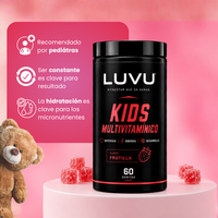 LUVU Kids Multivitamínico en Gomitas — Sabor Frutilla